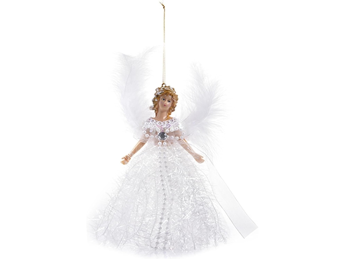 Pingente De Boneca De Anjo De Natal, Enfeite Fofo Para Adultos E Crianças, 8,66 Polegadas, Branco