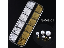 Unhas Decoradas em 3d, Acessórios para Unhas Faça Você Mesma, Designs de Verão, Enfeites de Unhas com Meia Pérola. MDUG