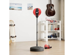 Vidaxl Conj. Bola Boxe C/ Luvas E Bomba Ajustável Em Altura 81-122 Cm