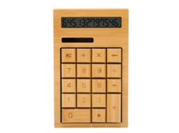 Calculadora Solar De Madeira Com 12 Dígitos