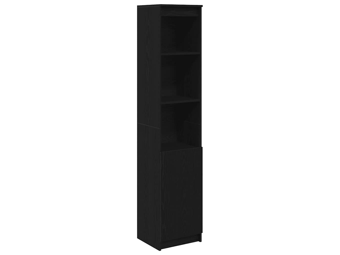 Aparador Alto Derivados de Madeira Carvalho Preto MAISON EXCLUSIVE (37,5x35x180 cm)