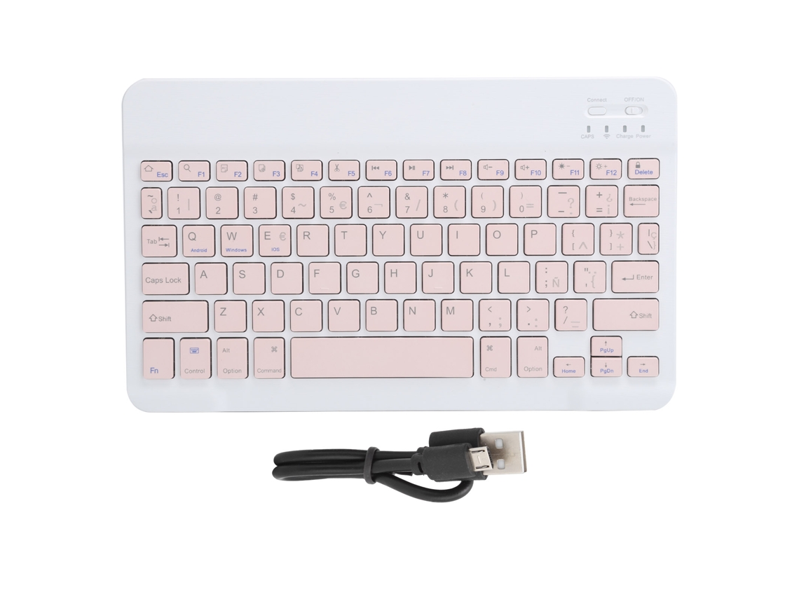 Teclado Bluetooth Sem Fio Espanhol Para Tablet