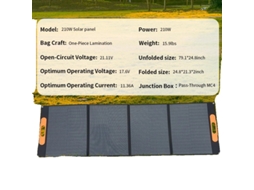 Painel Solar, Design Flexível, Alta Eficiência, 210w