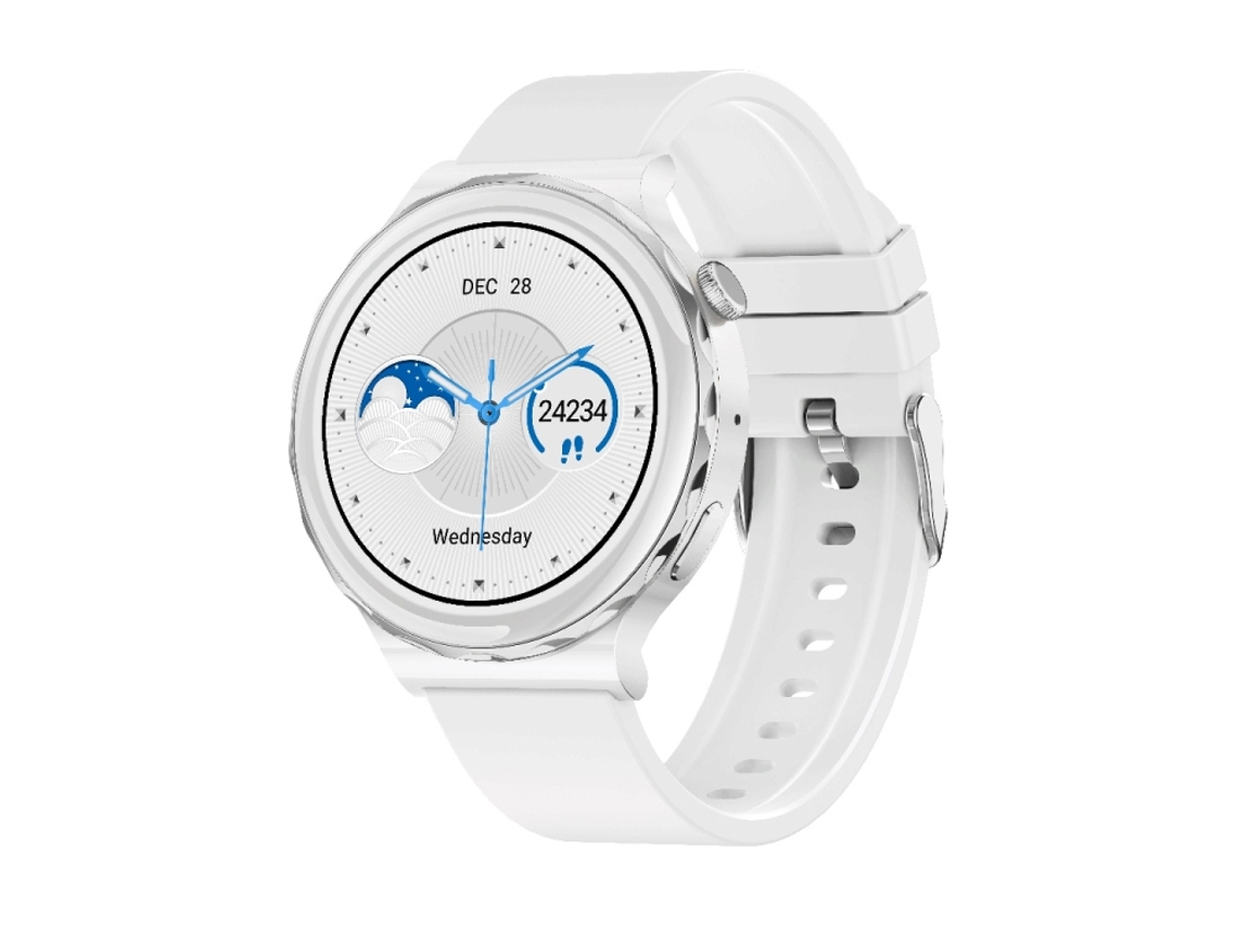 (branco) Smartwatch Esportivo De Modo Duplo De 1,28 Polegadas.