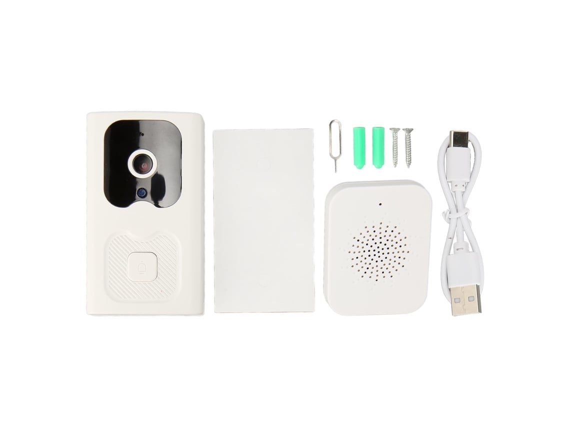 Campainha Inteligente Wifi Com Vídeo E Detecção De Movimento