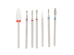 2026altiro-7 Peças Brocas De Aparador De Unhas Portáteis Profissionais Kit De Manicure Pedicure Ferramentas De Polimento E Formação