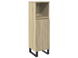 Bathroom Cabinet, Bathroom Cabinets Vidaxl Marrom Madeira Processada (n/a)