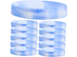 20-pulseiras De Silicone Macias Sem Impressão, Pulseiras Elásticas Neutras Para Identificação, Ajustáveis Para Adultos