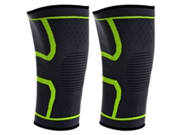 Joelheiras, 1 par de compressão antiderrapantes para corrida, ciclismo, basquete, voleibol AQUAFORGE