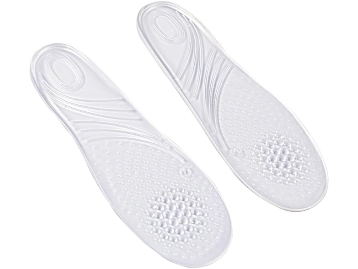 Palmilhas Invisíveis De Silicone Transparente Com Suporte Para O Arco Do Pé, Massageadoras E Adesivas, Tamanho Único
