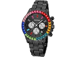 Lurelia Relógio De Pulso, Movimento De Quartzo, Analógico, Detalhes Com Strass, Resistente À Água, Preto