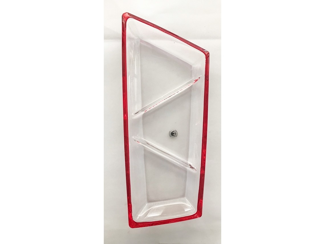 Bandeja De Servir Compartimentada Vermelha Walther-glas Fame