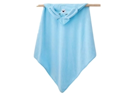 Toalha de Banho com Capuz Cachorro Azul, 105x105cm YUNZII