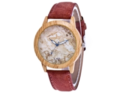 Reloj De Pulsera Para Mujer Estilo Moda Estudiante Con Movimiento De Cuarzo Marrón