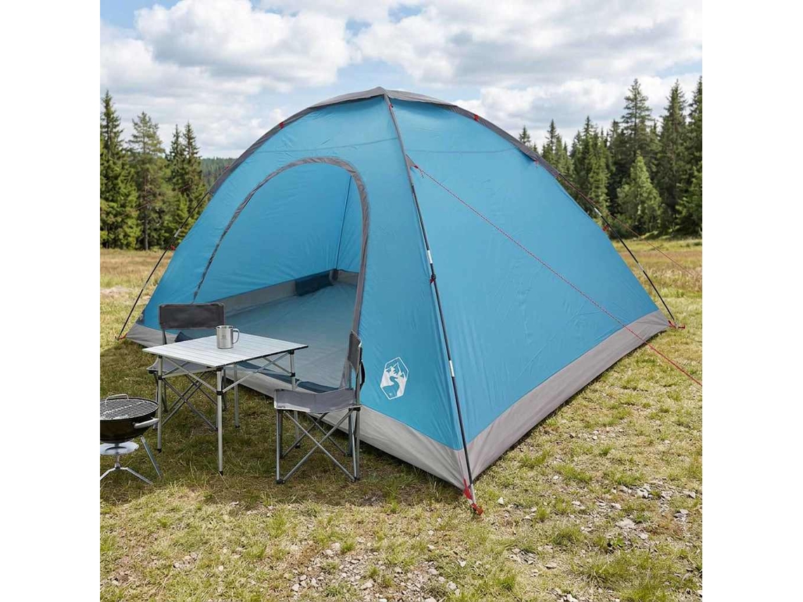 Vidaxl Barraca De Camping 6 Pessoa Azul