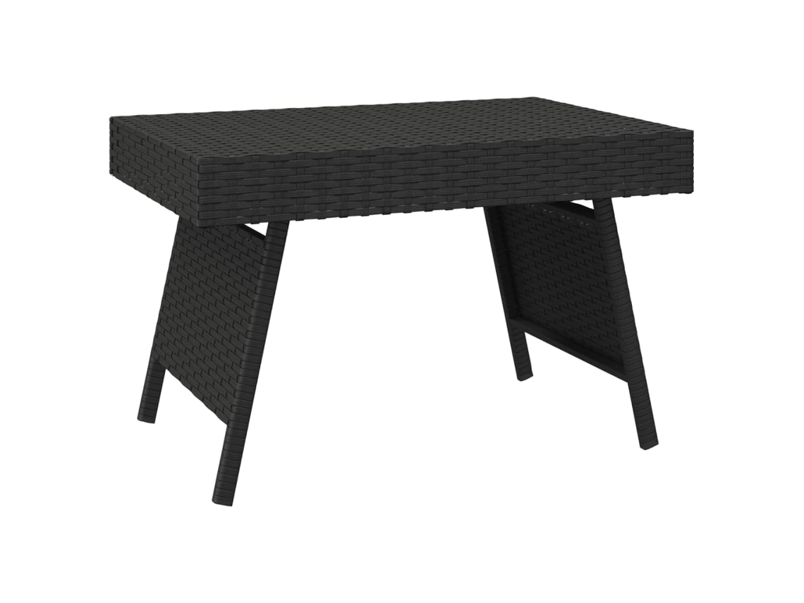 Side Table, Side Tables Vidaxl Preto Rattan / Vime (n/a)