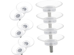 Ventosas Grandes Cabilock Para Mesas De Vidro, Com Parafusos, Ventosas De Plástico Pvc Transparente, Fixação Forte E