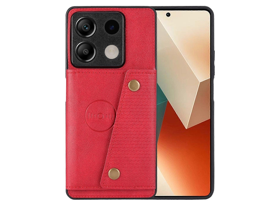 Capa Para Xiaomi Redmi Note 13 5g Em Couro Putpu, Resistente A Quedas, Com Porta-cartão