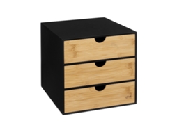 Armário Bava Bambu com 3 gavetas preto 5 FIVE SIMPLY SMART