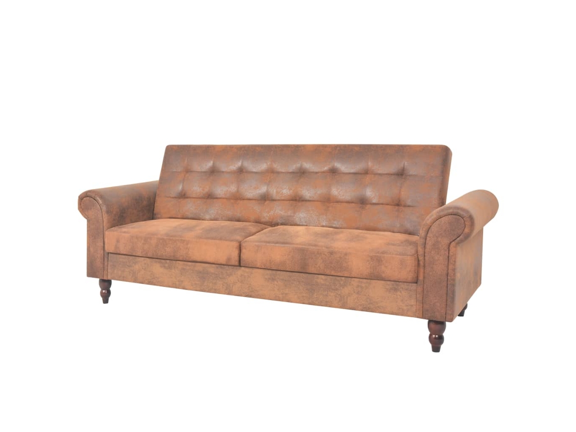 2-seater Sofa, 2-seater Sofas Vidaxl Marrom Couro Artificial (n/a)
