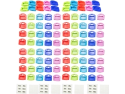 Capa De Silicone Moderna E Simples Para Crachás Identificação Elásticos, Pacote Com 100 Unidades, Perfeita Para Chaves