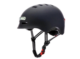 Capacete MDUG com Luz de Advertência USB, Respirável, 58-60 Cm, Preto