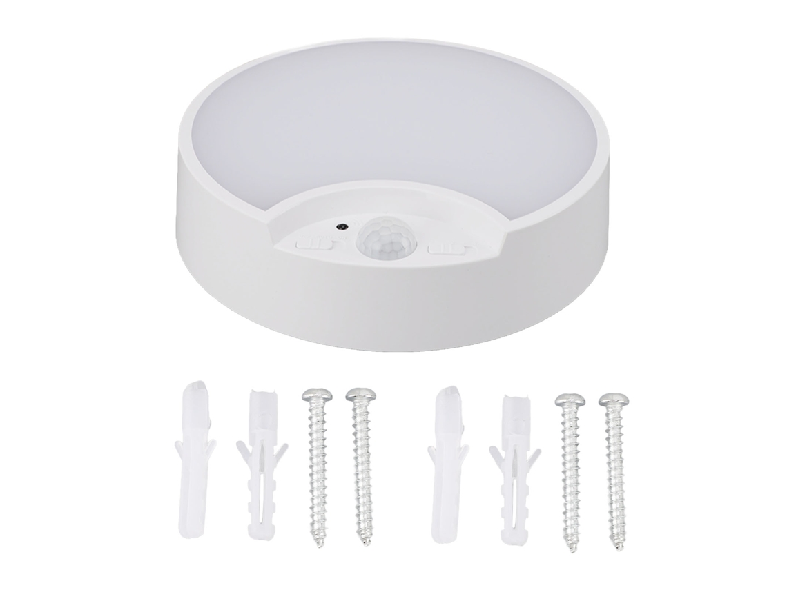 Lâmpada de Teto com sensor de movimento sem fio led bateria para armário chuveiro garagem | S/MARCA
