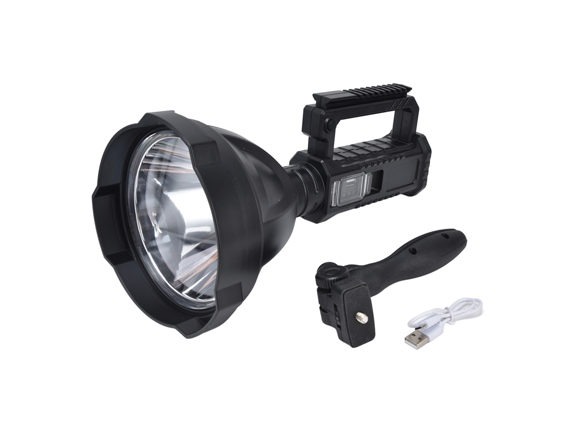 Lanterna de Busca LED P50 Super Brilhante Bivolt USB Recarregável IPX waterproof | S/MARCA