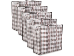 5 Sacos Lavanderia Grandes com Ziper, Prova Agua, Reutilizaveis, 60x50x25cm ZYBLSSBB