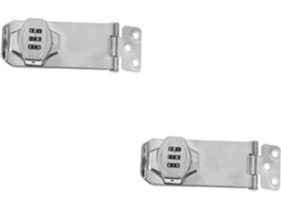 Conjunto De 2-fechaduras Genéricas Combinação Para Armários, Cadeado De Segurança Com Código Para Arquivos, Resistente E