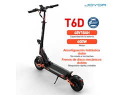 Trotinete Elétrica Joyor T6d (certificação Dgt - Motor 600w - Bateria 48v 18ah - Velocidade 25km/h - Autonomia 55km)