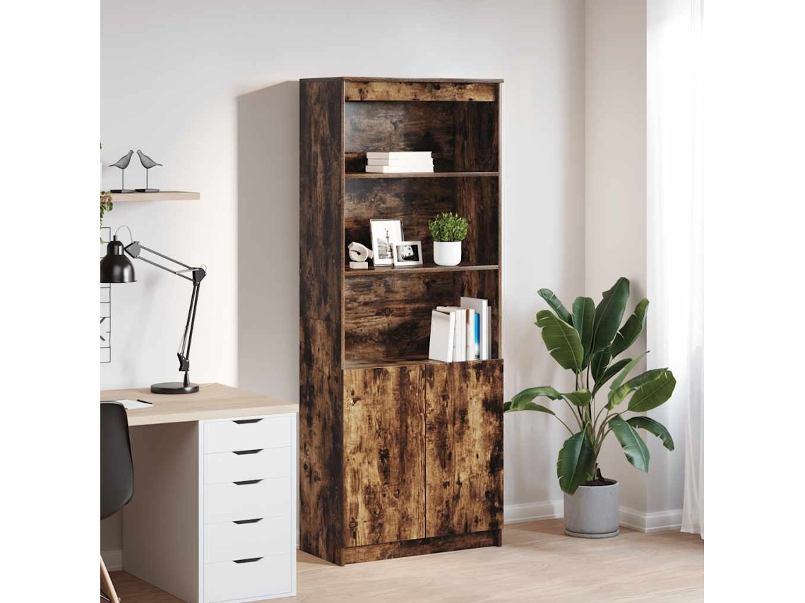 Mueble Alto 70x35x180 cm Derivados de Madera de Roble Ahumado