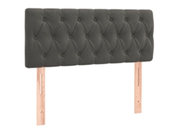 Cabeceira de cama Cinzento Dark Veludo MAISON EXCLUSIVE (100x7x78 cm)