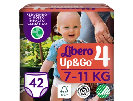 Fraldas Up&Go 7-11 kg T4 LIBERO