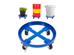 Conjunto De Plataforma, Base E Rollbrett Para Transporte De Barris 55 Galões Tekmaquinas