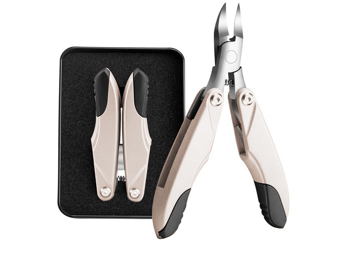 Alicate De Unhas Multifuncional Em Aço Inoxidável Dobrável Para Unhas Encravadas, Espessas E Paroníquia