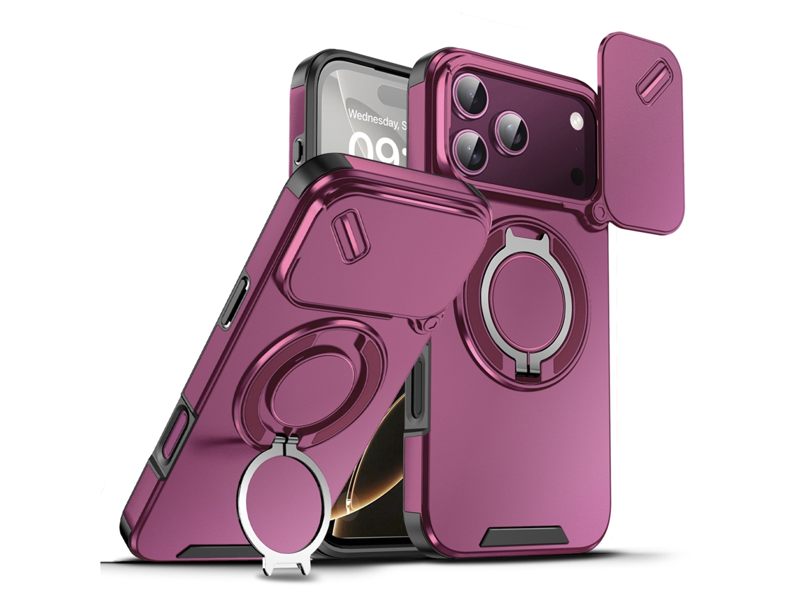 Capa Para Iphone 17 Pro Stent Vermelho Cereja Spqment