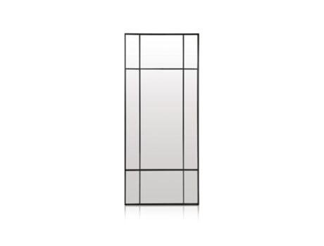 Espelho de parede quadrado preto 70 x 170 x 3,5 cm DUEHOME