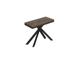 Consola Extensível 90X40/300 Cm Saki Evolution Moldura em Nogueira Antracite ITAMOBY