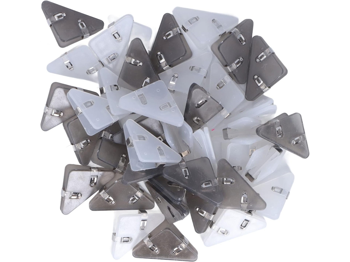 Conjunto De 50-clips Papel Triangulares Transparentes Genéricos E Exquisitos, Clips Pequenos Organizar Papel De