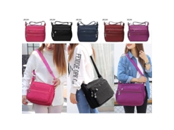 2026 bolsa Bandolera para Mulher de Nylon Impermeável com Múltiplos Bolsos Moda Casual Bolsa Transversal de Grande Capacidade