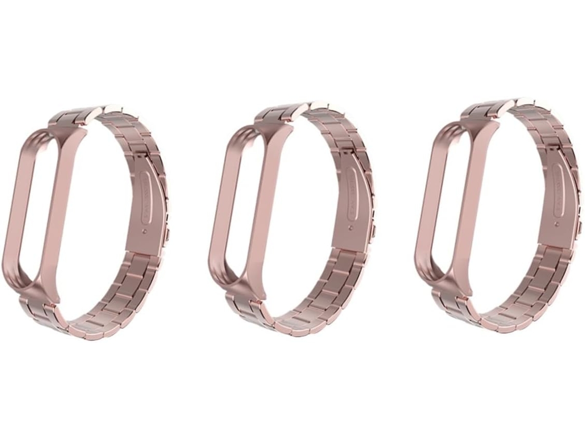 Conjunto De 3 Pulseiras De Metal De Substituição Para Smartwatches - Textura Confortável E Suave