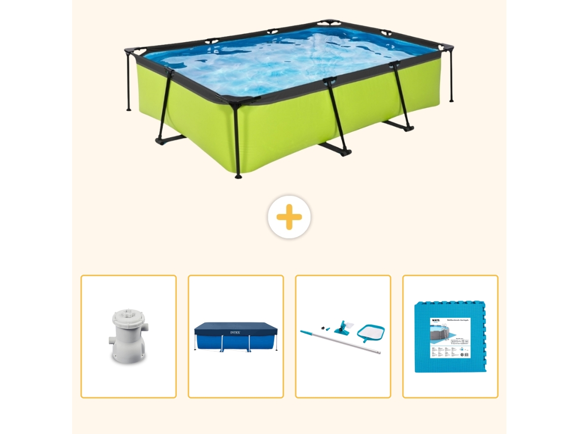 Exit-toys Piscina Exit Retangular - 300x200x65 Cm - 5-peças S191