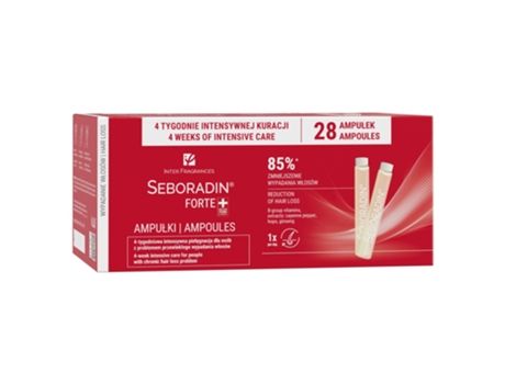 Forte Anti Hair Loss Ampoules, 28 Pack 5.5 Ml Each Seboradin