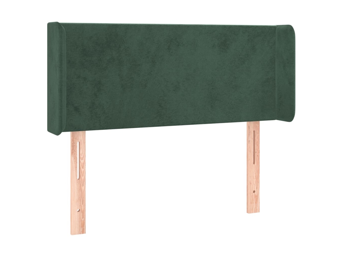Headboard, Headboards Vidaxl Verde Veludo (93 X 16 X 78/88 Cm)