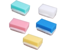 Conjunto De 5 Escovas Toque Bestyash Para Meninos E Meninas, E Esponja De Massagem Para Lavar As Mãos, Cores Sortidas