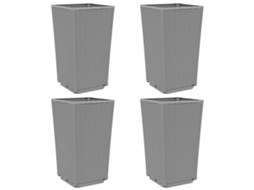 Garden Planter, Garden Planters Vidaxl Cinzeto Polipropileno (n/a)