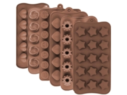 Moldes de Silicone para Doces Nova Line com 6 Peças S/MARCA