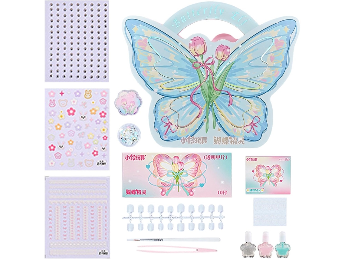 Conjunto de esmaltes coloridos