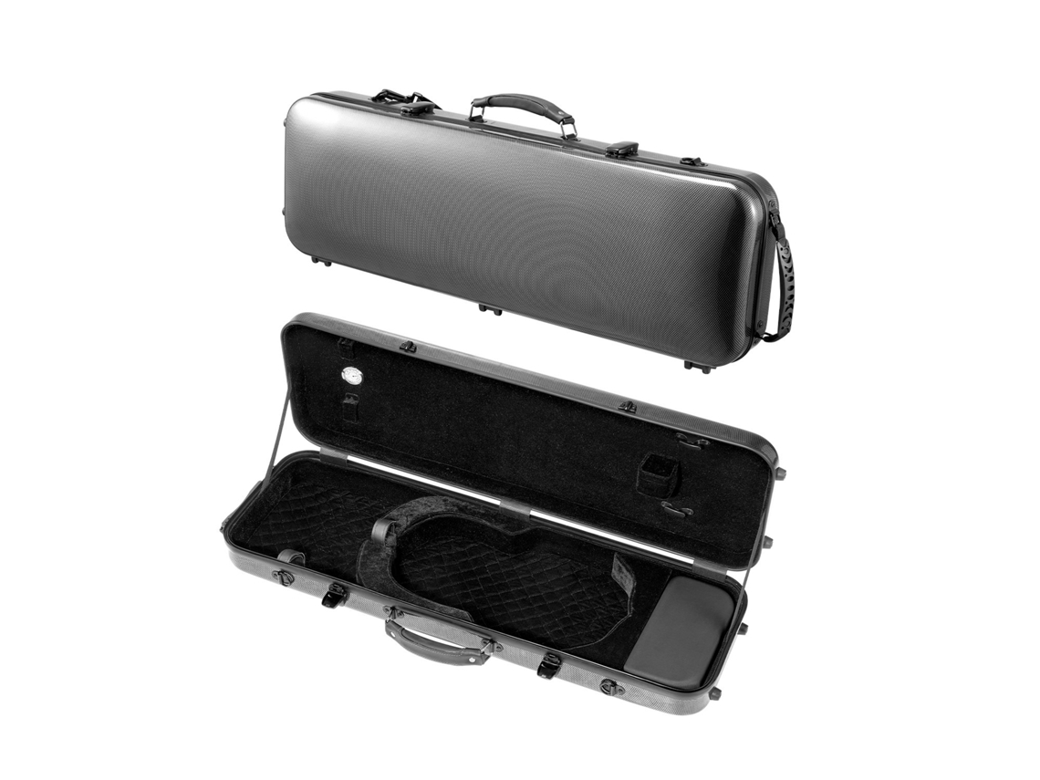 Estojo Retangular Vevor Para Violino 4/4 Tamanho Completo 77 X 25 X 13 Cm, Preto